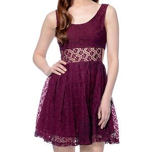 NWT Zumiez Lace Size Cut Out Dress